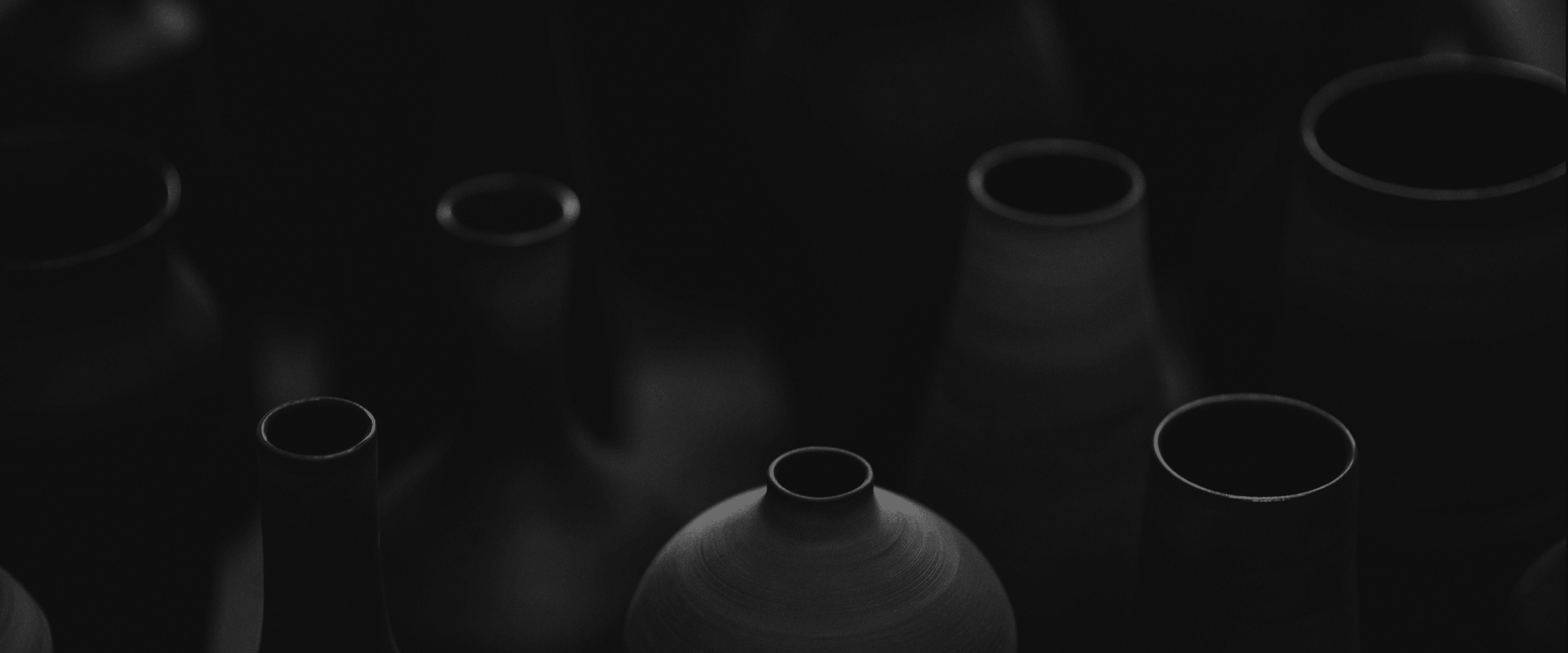 black and white texture of a picture of vases