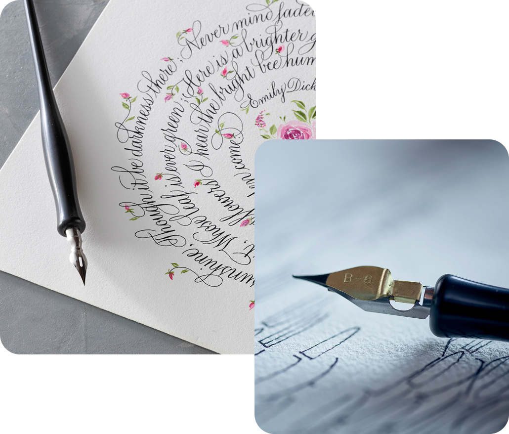 About block printing collage image