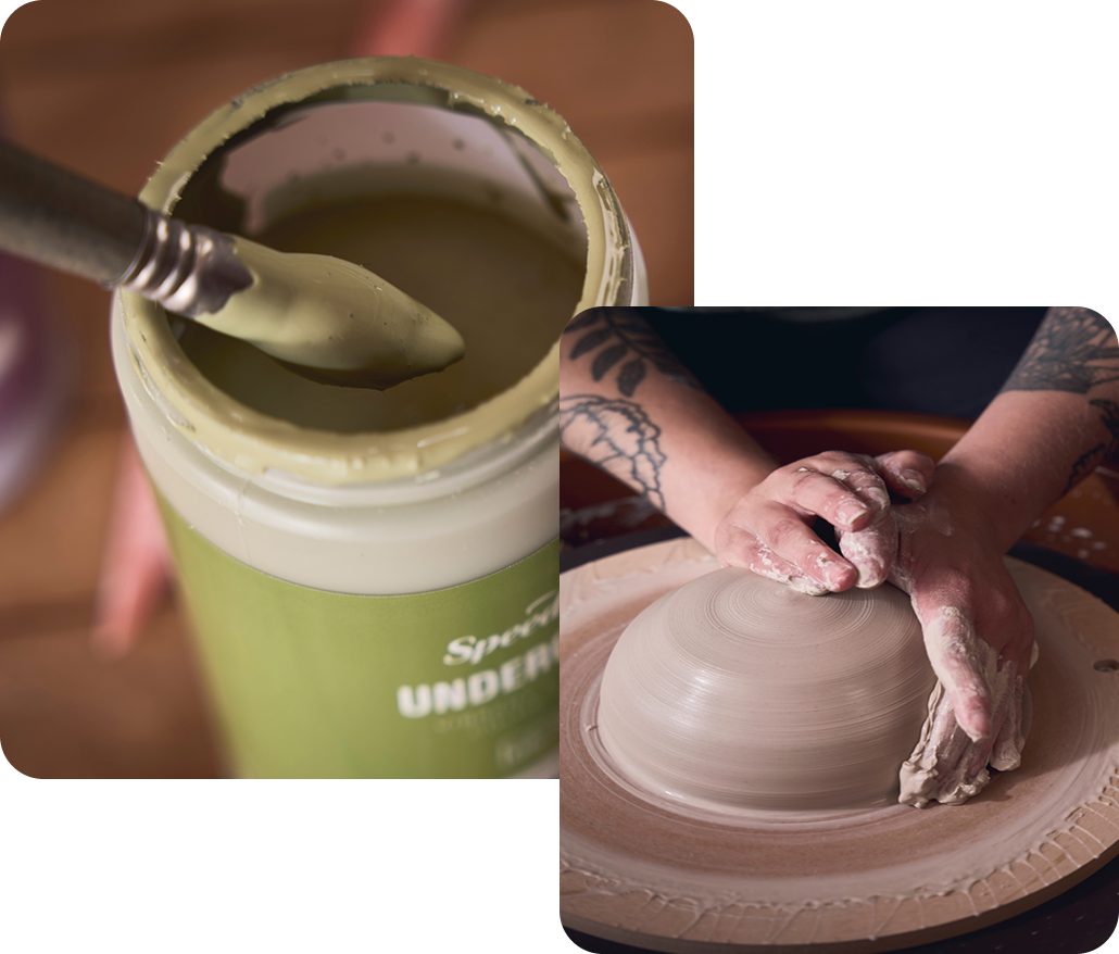 About ceramics collage image