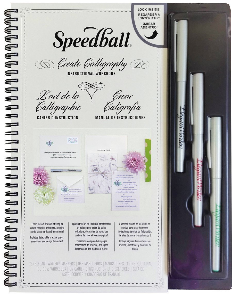 Speedball Elegant Writer Calligraphy Dual-Tipped 12-Marker Set - 9835496