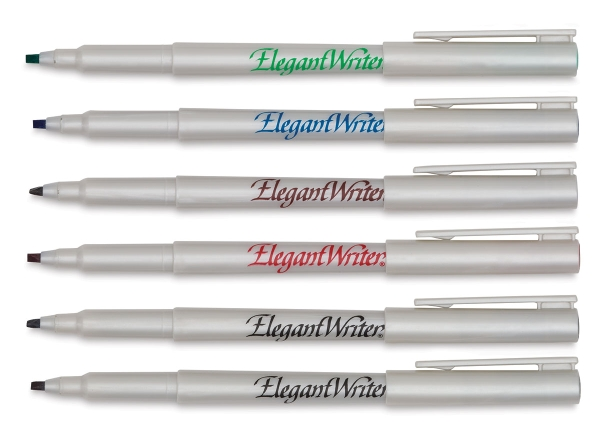 Elegant Writer Calligraphy Pens, Marker Sets, 4-Marker Set