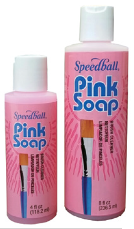 Speedball Pink Brush Soap - FLAX art & design