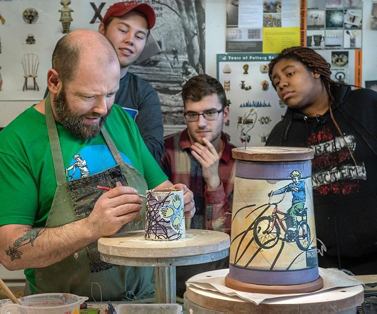 Screen Print Transfer on Clay Workshop with Israel Davis - Speedball Art