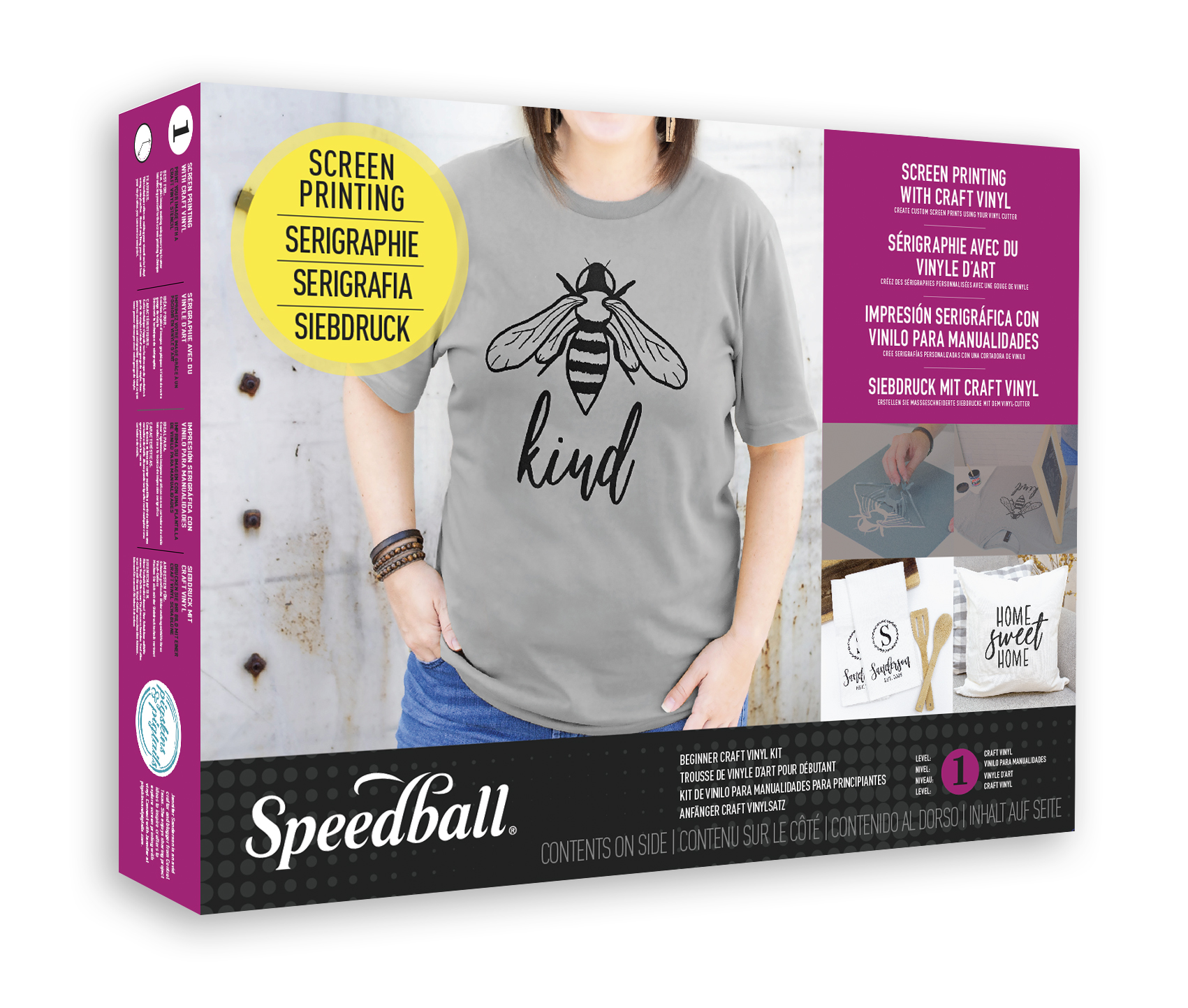 Speedball Beginner Screen Printing Craft Vinyl Kit E-Commerce Packaging