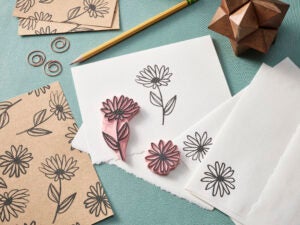Speedy-Carve Flower Stamp and Stationary