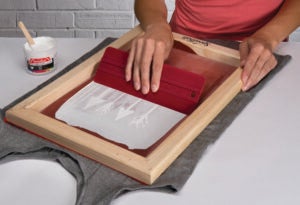 Drawing Fluid Process Image - Step 5 - Screen Printing