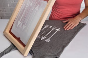 Drawing Fluid Process Image - Step 6 - Screen Printing Reveal
