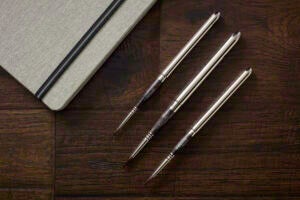 3 Escoda Watercolor Brushes with a Watercolor Travel Journal