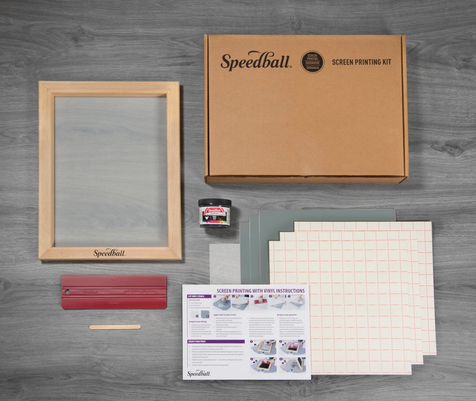 Speedball Beginner Screen Printing Craft Vinyl Kit Speedball Art