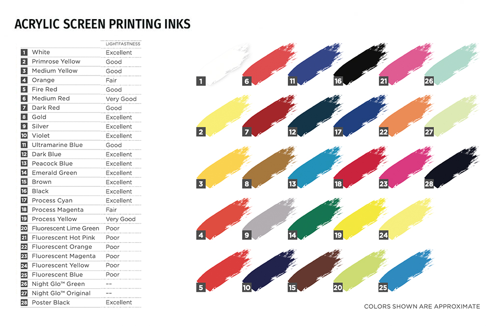 Acrylic Screen Printing Inks - Speedball Art