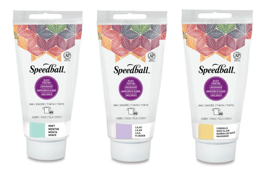 Speedball Fabric Block Printing Deluxe Kit (4 Colors)