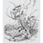 Artist : Joe Sutphin
Made from: Arnhem 1618, 320gsm Warm White &
Hunt #102 Crowquill Nib