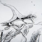 Artist : Joe Sutphin
Made from: Arnhem 1618, 320gsm Warm White &
Hunt #102 Crowquill Nib